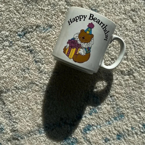 Happy birthday “Bearthday” novelty mug | RUSS vintage | made in Korea - Picture 2 of 5